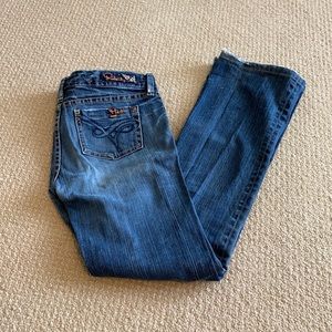 Fidelity Women's Dark Blue Boot Cut Jeans